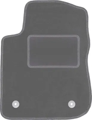 Image de Tapis de sol conducteur en velours graphite adapté à la Peugeot 2008 I (2013-2019, crossover) – avec fixations – ajustement parfait