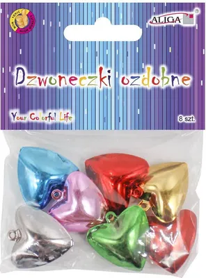 Obrázok produktu pre Srdcové zvončeky 2,5cm - 8ks
