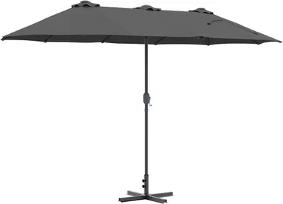 Obrázek produktu pro Zahradní slunečník Antracit 370 x 197 x 239 cm