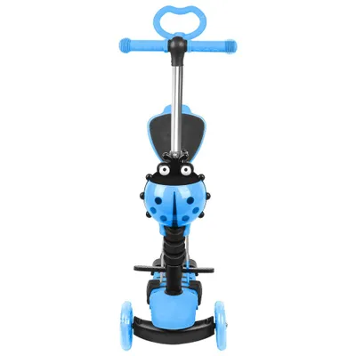 Produktbild von 5-in-1 Kinder Roller Scooter mit Abnehmbarer Sitz,LED-Räder,Höheverstellbarer Lenker,Tretroller - Kinder Roller Outdoor Spiel, für 2-8 Jahre Kinder