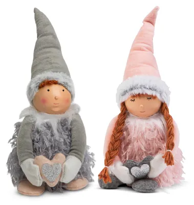 Imagen del producto de Muñeca navideña - niño/niña - 38 cm - 2 modelos