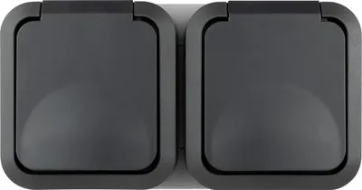 Image de REV Prise double complète AquaStorm Gris clair, noir 0004090400 (0004090400)