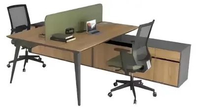 Produktbild von Büromöbel Büroeinrichtung Arbeitsplatz Möbel Schreibtisch Luxus Holzmöbel
