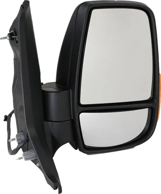 Immagine prodotto di Specchietto retrovisore esterno destro, colore nero, compatibile con Ford Transit 13 FAD FCD FED, con connettore a 6 poli, marca Johns