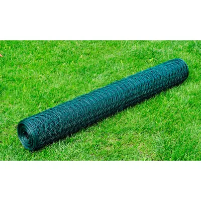 Image de vidaXL Grillage galvanisé avec revêtement PVC 25×1 m Vert