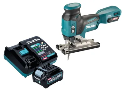 Immagine prodotto di Makita JV 001 GD101 Seghetto alternativo a batteria 40 V max. 135 mm brushless + 1x batteria ricaricabile 2,5 Ah + caricabatterie