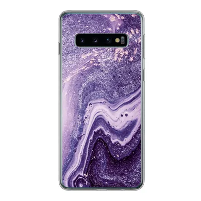 Produktbild von MuchoWow® Handyhülle Schutzhülle Hülle für Samsung Galaxy S10 Naturstein - Glitzer - Luxus Silikon Softcase Handy Hülle - Handytasche