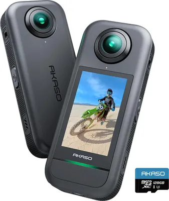 Produktbild von AKASO 360° Action Cam - 5.7K 72MP 360 Grad Actionkamera mit 128GB Speicherkarte