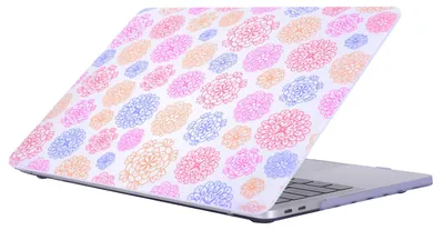 Produktbild von Mobigear Flowers Schutzhülle für MacBook Pro 15 Zoll (2016-2019), Hartschalenhülle, MacBook Case - Modell 3 - Modell A1707 / A1990