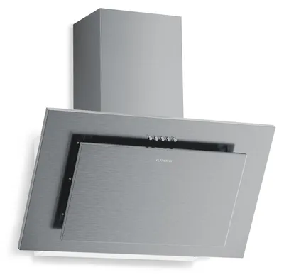 Obrázek produktu pro Klarstein Athena šikmá digestoř - 60 cm digestoř, 254 m³/h, energetická účinnost A+++, LED osvětlení, 3 úrovně a Boost, recirkulace a odsávání vzduchu, tichá, moderní design, digestoř, nerezová ocel