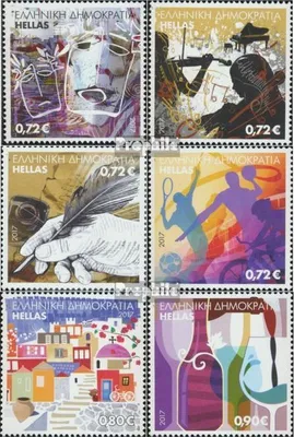 Produktbild von Briefmarken Griechenland 2017 Mi 2937-2942 (kompl.Ausg.) postfrisch Grußmarken