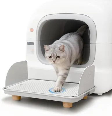Produktbild von Katzenleiter für die Katzentoilette – Praktisch und kompakt