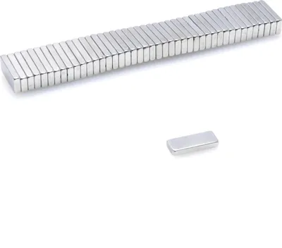 Produktbild von Neodym Magnete 10 x 4 x 1,5 mm N38 Quader Case - 50 Stück, Extrem stark, Magnettafeln, Kühlschränke, Whiteboards, DIY