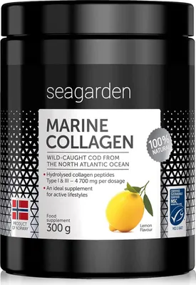 Produktbild von Seagarden Marine Collagen Pulver 300g - Zitronengeschmack