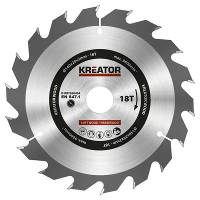 Obrázok produktu pre Kotúčová píla Ø 140 x 20 x 2 mm 18 zubov Kotúč na drevo + 4 redukčné krúžky