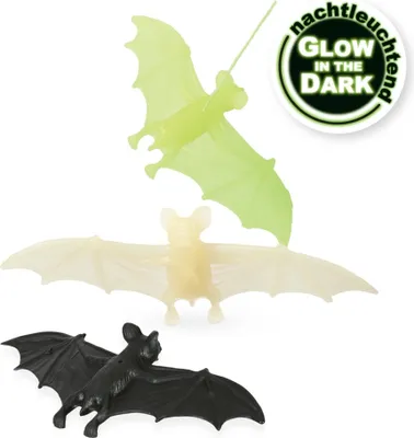 Produktbild von XXL Fledermaus Nachtleuchtend Glow in The Dark 14 cm Halloween Karneval Party