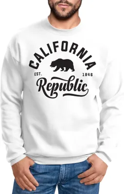 Produktbild von Schöner California Republic Herren Pullover Sweatshirt Neverless® weiß 4XL