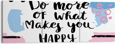 Produktbild von Bild auf Leinwand - Leinwandbild - Worte Motivation glücklich Nachricht - 150x50cm - Wand Bild - Wanddeko - Leinwanddruck - Bilder - Kunstdruck - Leinwand bilder - Wandkunst - CA150x50-2878