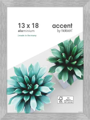 Obrázok produktu pre Hliníkový rám obrazu Accent Star 13x18 cm štruktúra strieborná matná