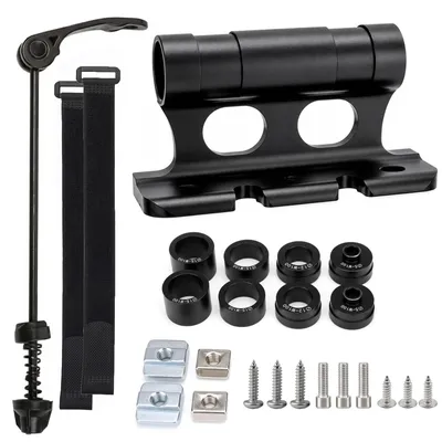 Imagen del producto de Soporte para horquilla de bicicleta con eje pasante de 5/12/15 x 110 mm, ideal para el transporte en camiones y SUVs