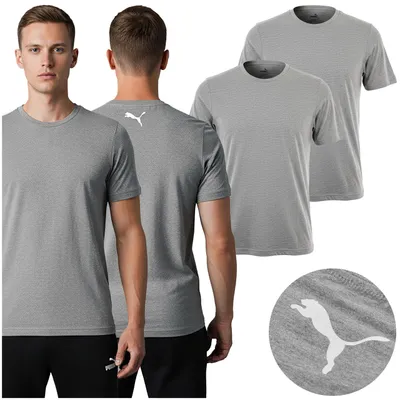 Productafbeelding van PUMA Set van 2 T-shirts Grijs Maat L