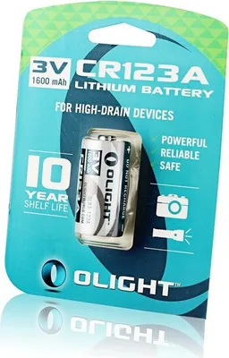 Produktbild von Olight CR123A 3V Einweg Lithiumbatterie mit max. 1600 mAh