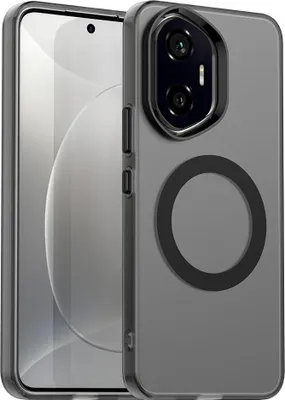 Immagine prodotto di Custodia magnetica per Honor 300, sottile custodia traslucida opaca antiurto Nero