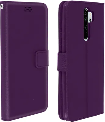 Produktbild von Xiaomi Redmi Note 8 Pro Flip-Cover mit Kartenfächern & Standfunktion – Violett