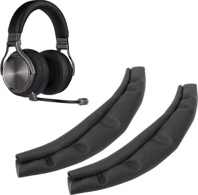 Productafbeelding van Oorkusselhoes van zwart kunststof voor de Virtuoso RGB Wireless SE-hoofdtelefoon - beschermhoes voor de hoofdband.