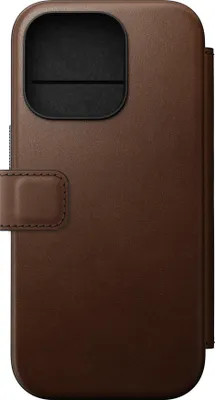Produktbild von Nomad Modern Leather Folio iPhone 16 Pro Brown