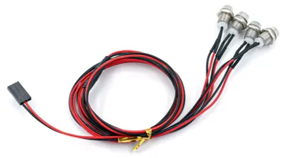 Produktbild von RC LED Licht RC Auto Licht 4 Lichter Ersatz fuer 1/10 1/8 HSP Redcat RC4WD Tamiya Axial SCX10 D90 HPI RC Auto