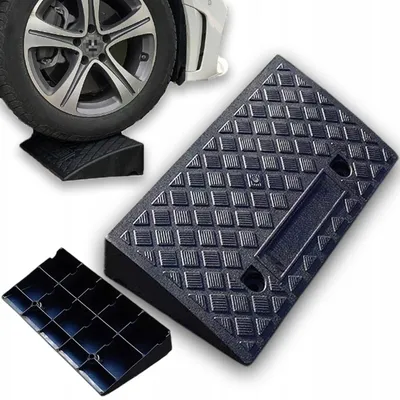Zdjęcie produktu dla Rampa Najazdowa Pod Krawężnik Czarna Samochodowa Rampa 11Cm