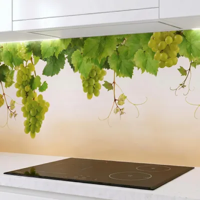 Produktbild von Küchenrückwand Trauben 60 x 300 – monolithische ABS-Platte mit Direktdruck, Spritzschutz Küche & Bad, Fliesenspiegel