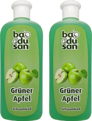 Produktbild von 2er Pack Badusan Schaumbad Grüner Apfel 500ml