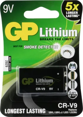 Immagine prodotto di GP CR-9V - Batteria 9V - Li - 800 mAh