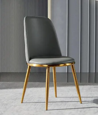 Immagine prodotto di Sedia grigia per sala da pranzo Poltrona di design a 1 posto Poltrona moderna a 1 posto