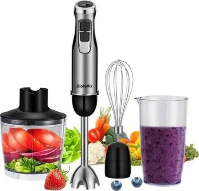 Produktbild von Kabelloser Stabmixer mit Zerkleinerer – inklusive Messbecher – 1200 W