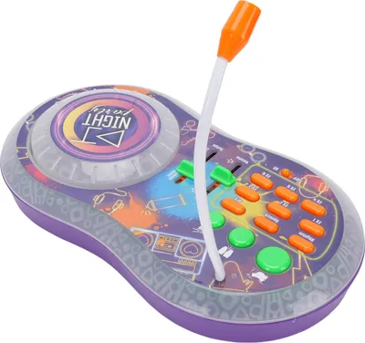 Productafbeelding van DJ-feestmixer, draaitafel-speelgoed voor kinderen, telefoonconnector, muziek, instelbaar volume, geluidseffecten