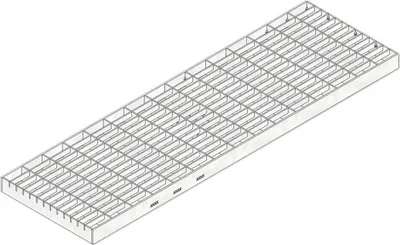 Produktbild von Hauraton Gitterrost verzinkt MW 30/10 500 mm x 150 mm x 20 mm