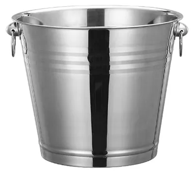 Produktbild von Eisbehälter mit Deckel, Löffel, Zange und Filter – sorgfältig gefertigter, isolierter Edelstahl, damit das Eis länger gefroren bleibt.