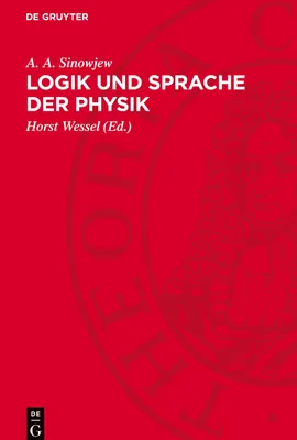 Produktbild von Logik und Sprache der Physik