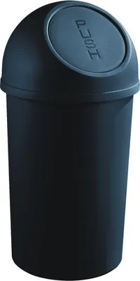 Produktbild von helit Abfalleimer mit Push Einwurfklappe 25 Liter schwarz