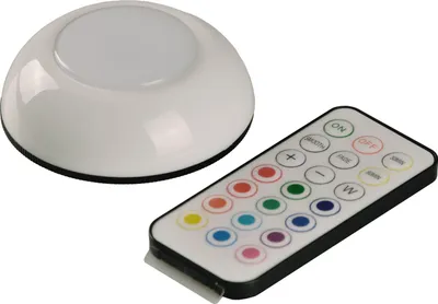 Immagine prodotto di Lampada LED RGB da sottopensile con telecomando alimentato da batterie AAA Polux 322005