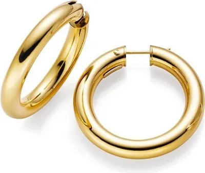 Produktbild von Creole Creolen 40mm Ohrringe Ohrschmuck 585 Gold Gelbgold rund Goldohrringe