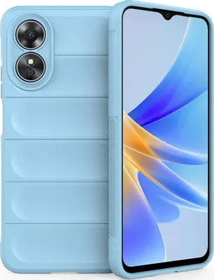 Produktbild von Mobigear Bumpy  OPPO A17 Hülle Flexibles TPU Backcover - Blau