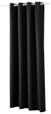 Produktbild von WOLTU Verdunklungsvorhänge mit Ösen Gardinen Blickdicht 135x245cm Schwarz