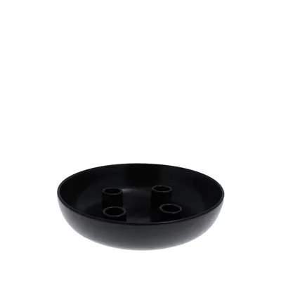 Produktbild von Storefactory Kerzenständer GRANHOLMEN 4er schwarz | Ø 21x5 cm