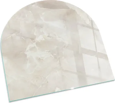 Produktbild von Natürliches Marmormuster – Glasbodenplatte für – Kaminofen – Kaminplatte Glas – Schutzglas – Funkenschutzplatte –Glasbodenplatte Feuerfeste – Hitzeschutzplatte – Bodenschutz aus Glas – 100x100 cm