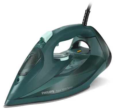 Produktbild von Philips 7000 series DST7050/70, Dampfbügeleisen, SteamGlide Elite-Sohle, 2 m, 250 g/min, Grün, 50 g/min