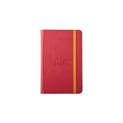 Produktbild von Rhodia Book Rhodiarama A6 96Bl blanko mohnrot